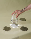 Lot De 4 Dessous De Verre Plama - Raw Aluminium