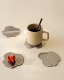 Lot De 4 Dessous De Verre Plama - Raw Aluminium