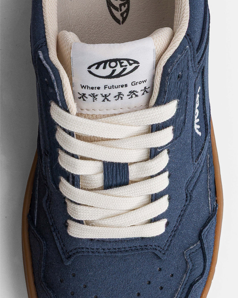 Baskets Origin - Full Blue Suede - Mushroom