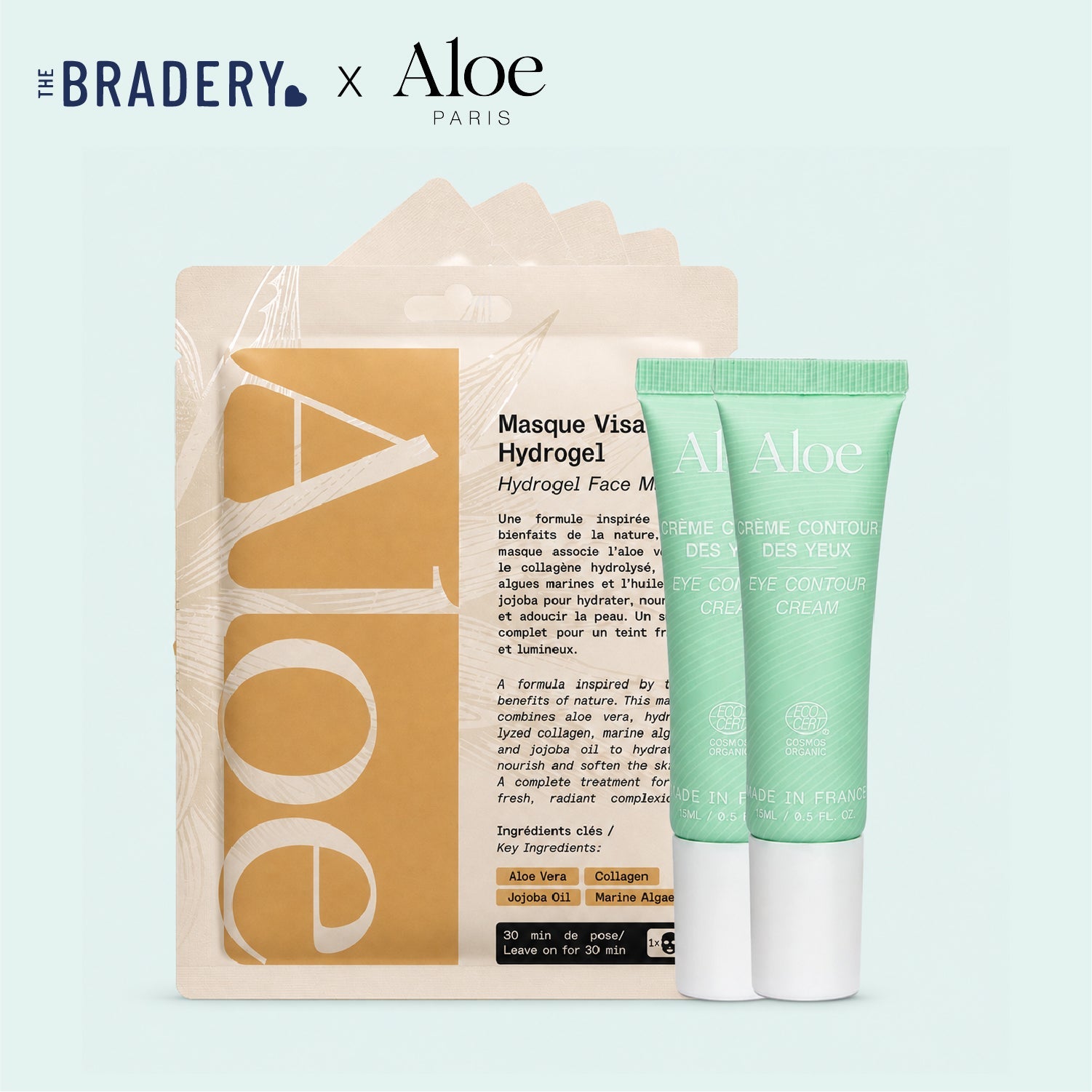 Variante 1 - 2 crèmes contour + 5 masques offerts