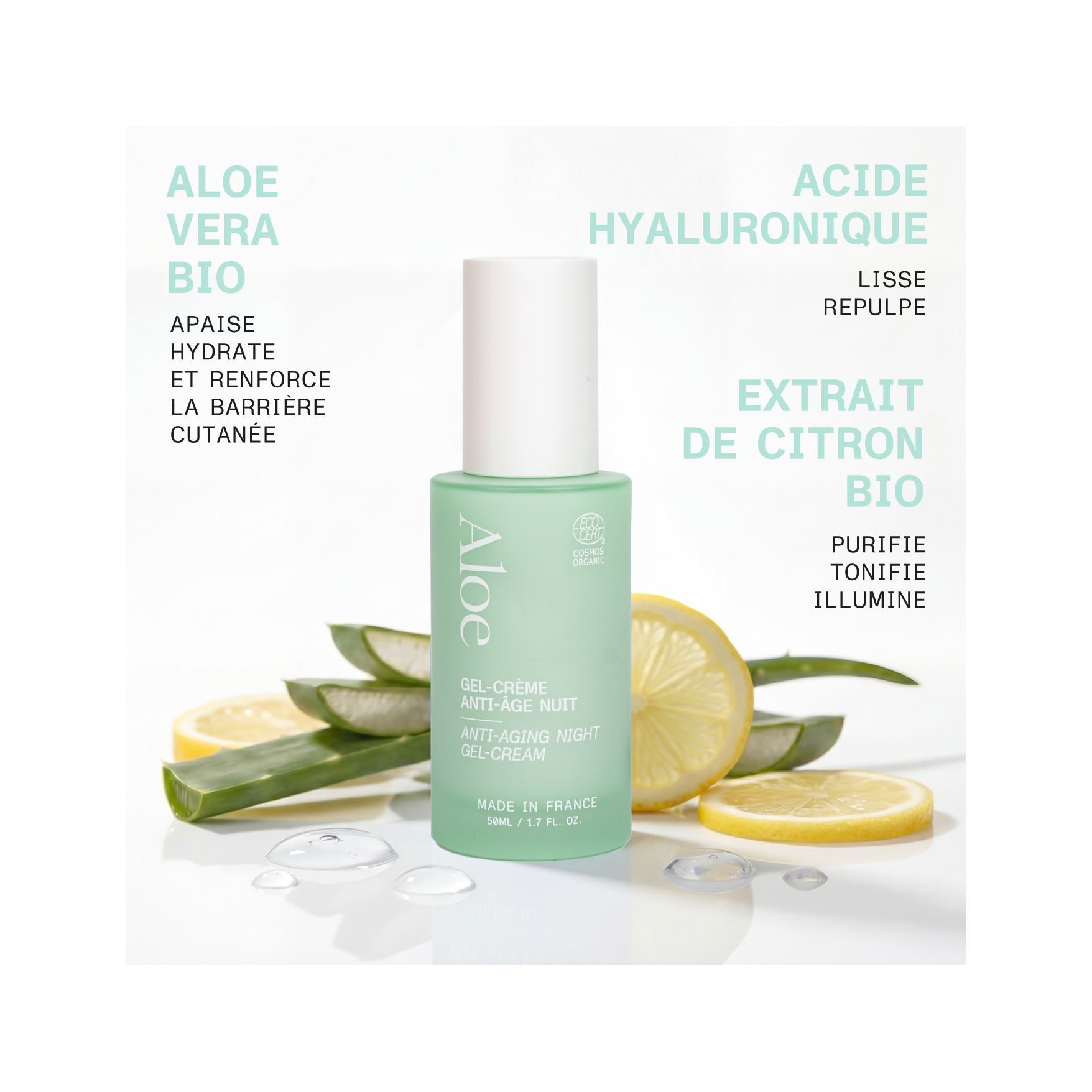 Gel-crema antiedad de noche BIO