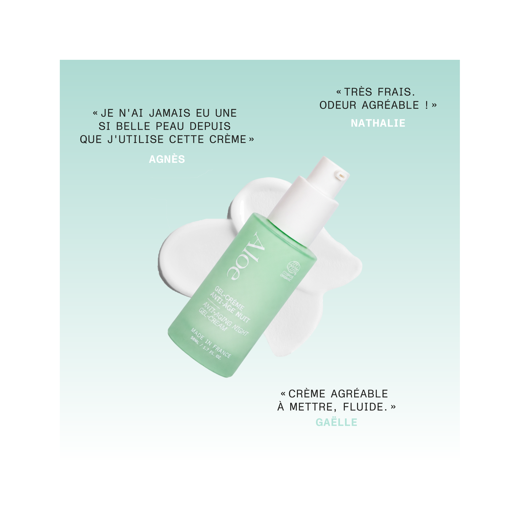 Gel-crema antiedad de noche BIO