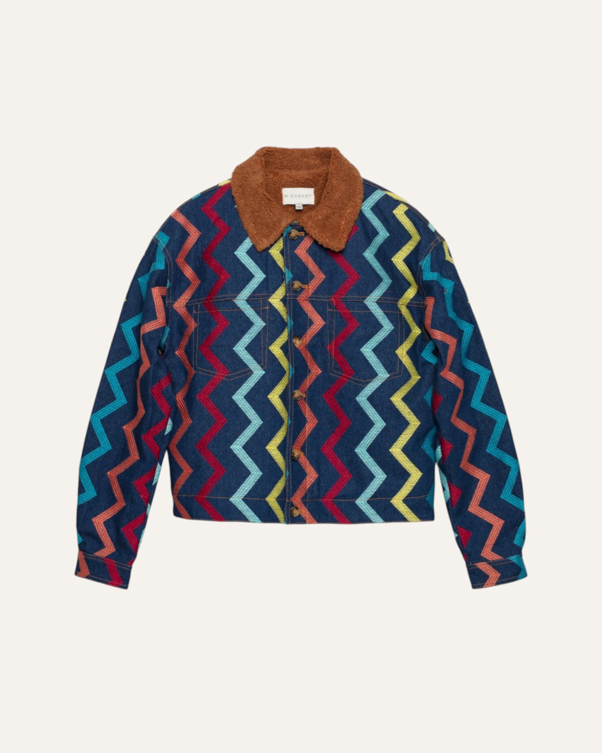 Robe Denim Zig Zag