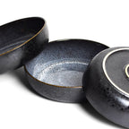 Round Serving Dish - Seafoam Black
