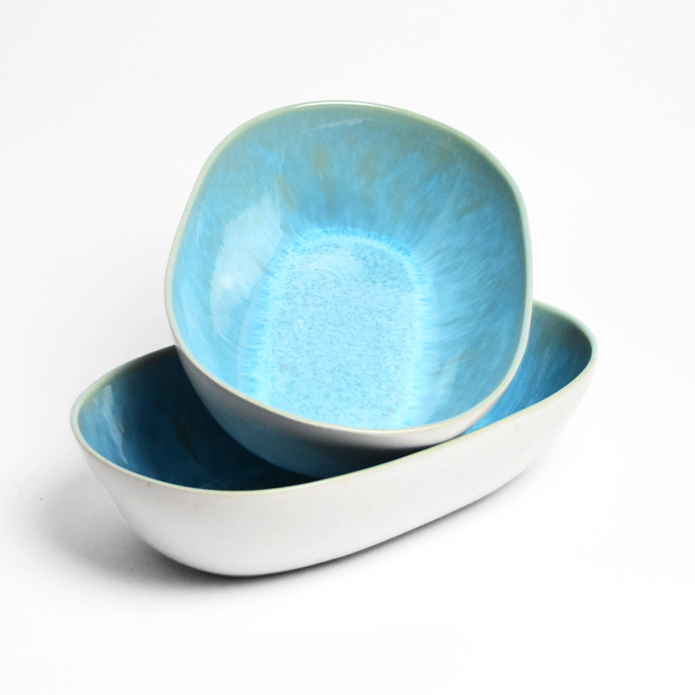 XL Serving Dish - Aqua Blue
