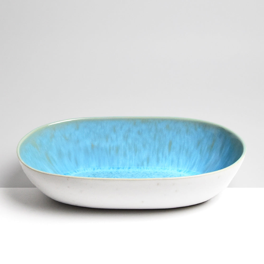 XL Serving Dish - Aqua Blue