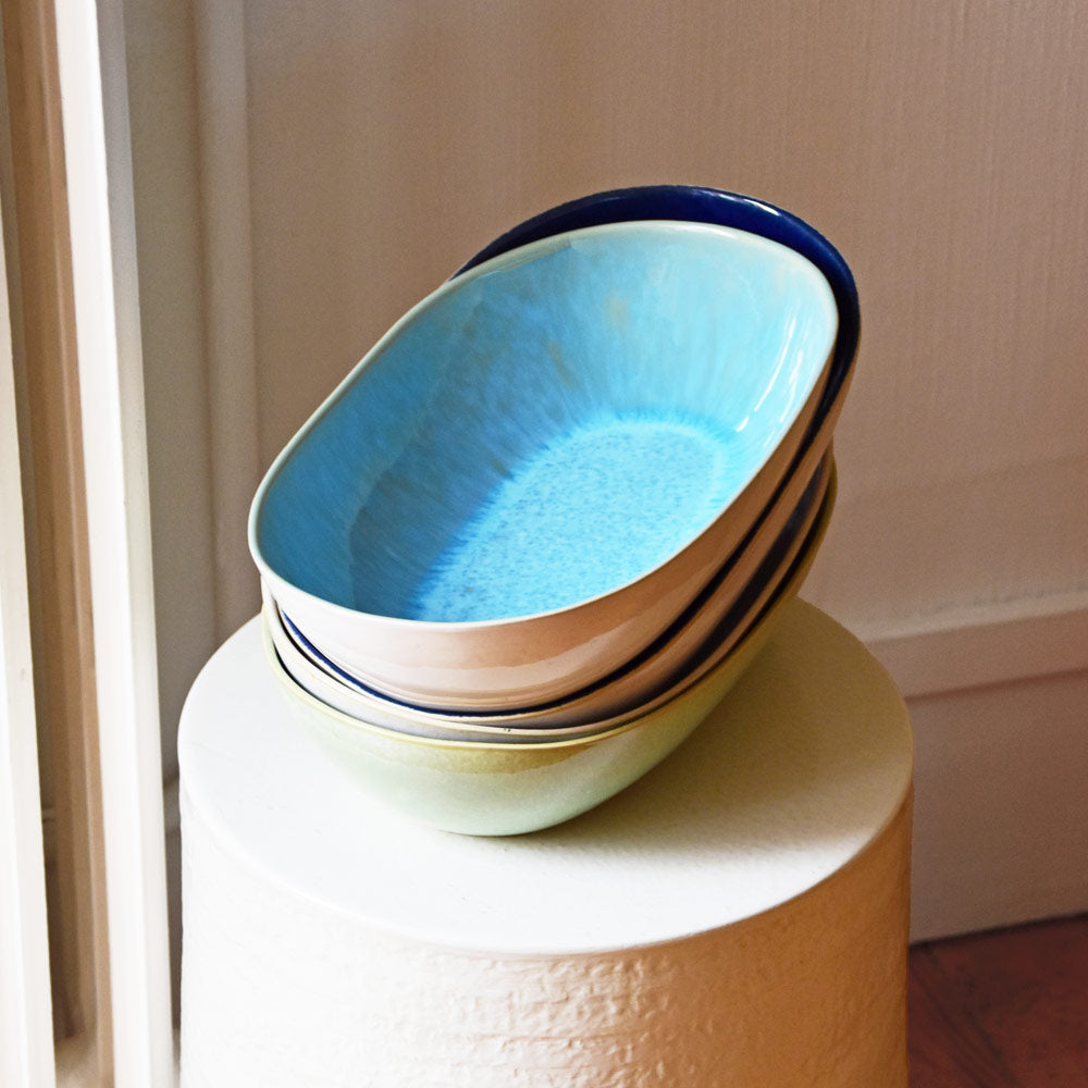 XL Serving Dish - Aqua Blue
