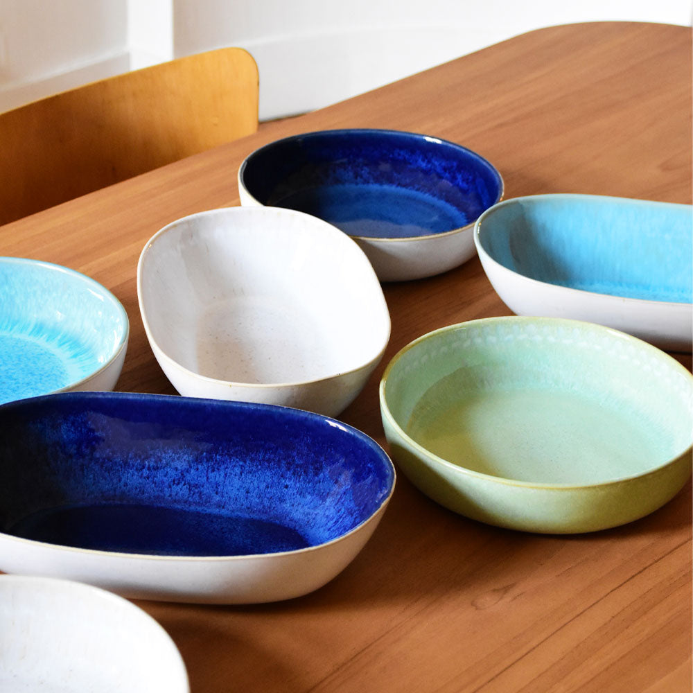 Round Serving Dish - Bold Green