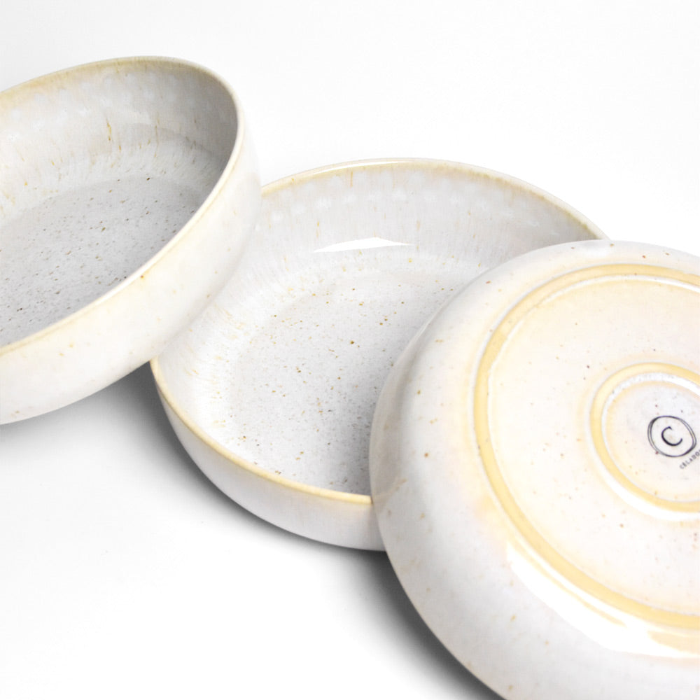 Round Serving Dish - Bold White