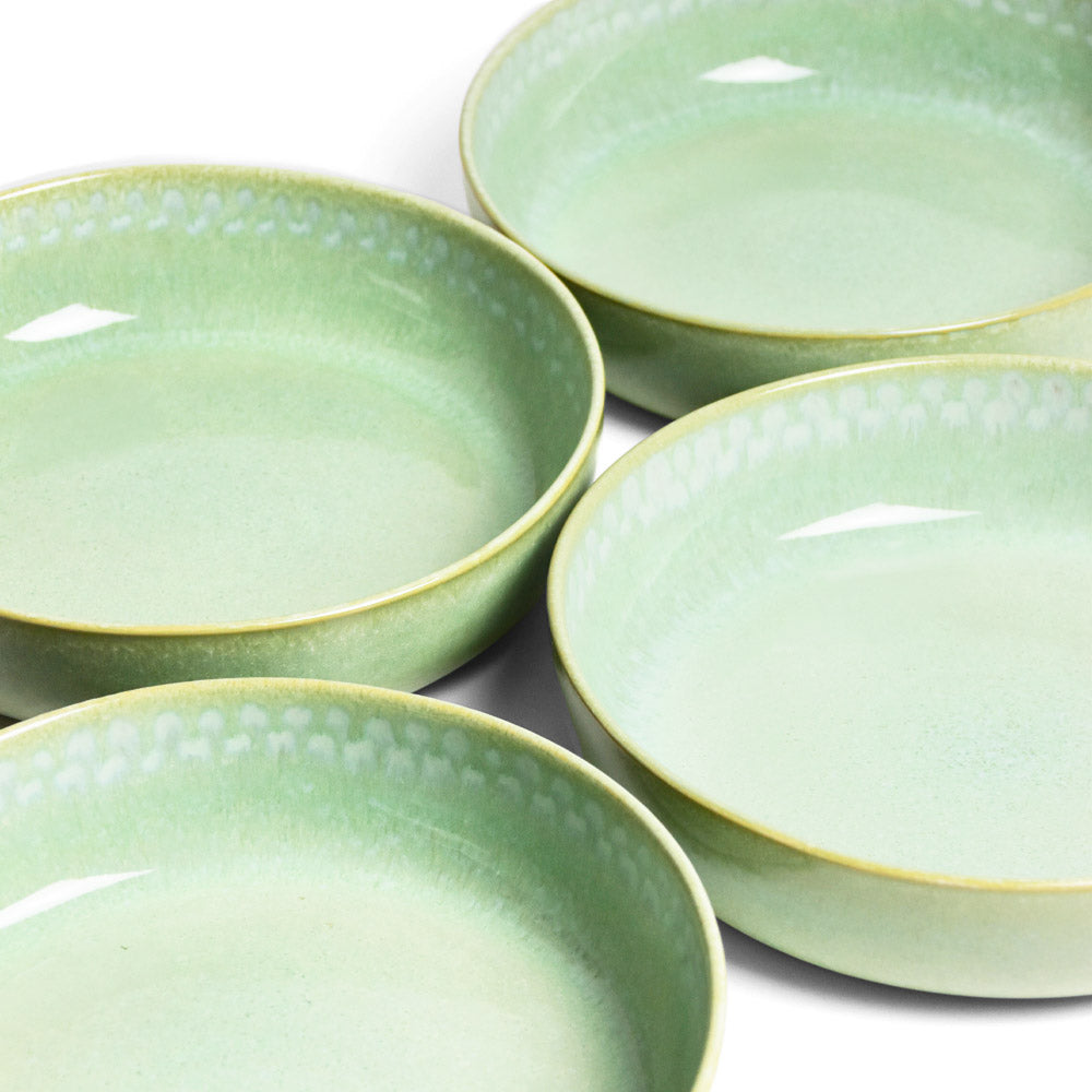 Round Serving Dish - Bold Green