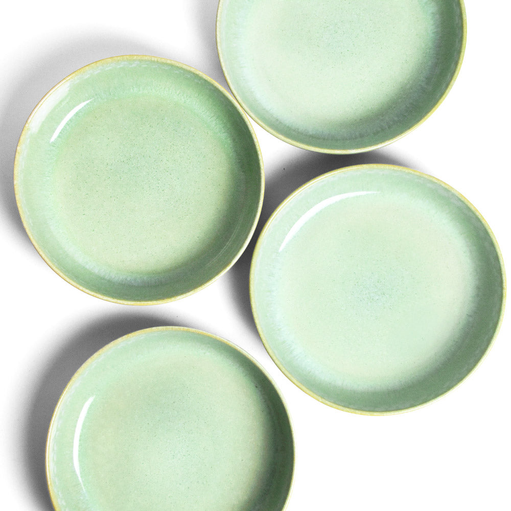 Round Serving Dish - Bold Green