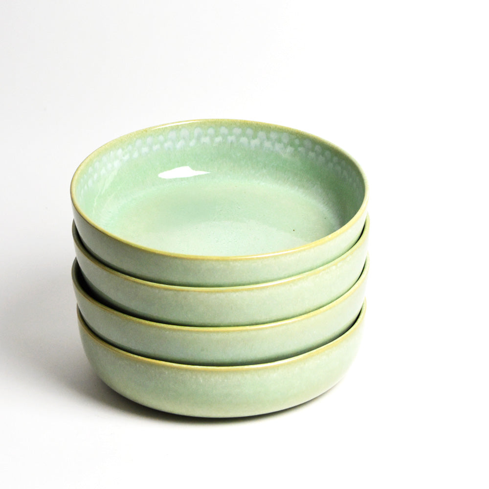 Round Serving Dish - Bold Green