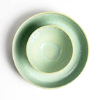 Round Serving Dish - Bold Green