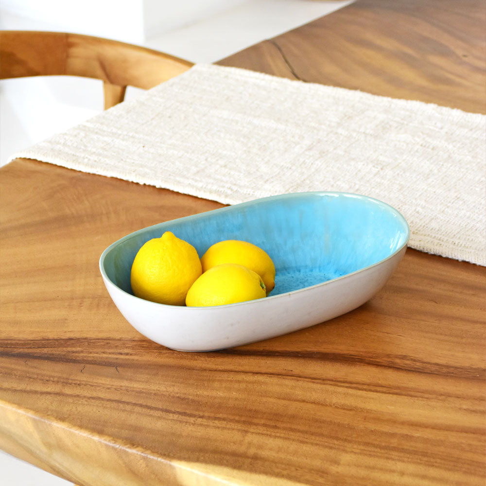 XL Serving Dish - Aqua Blue