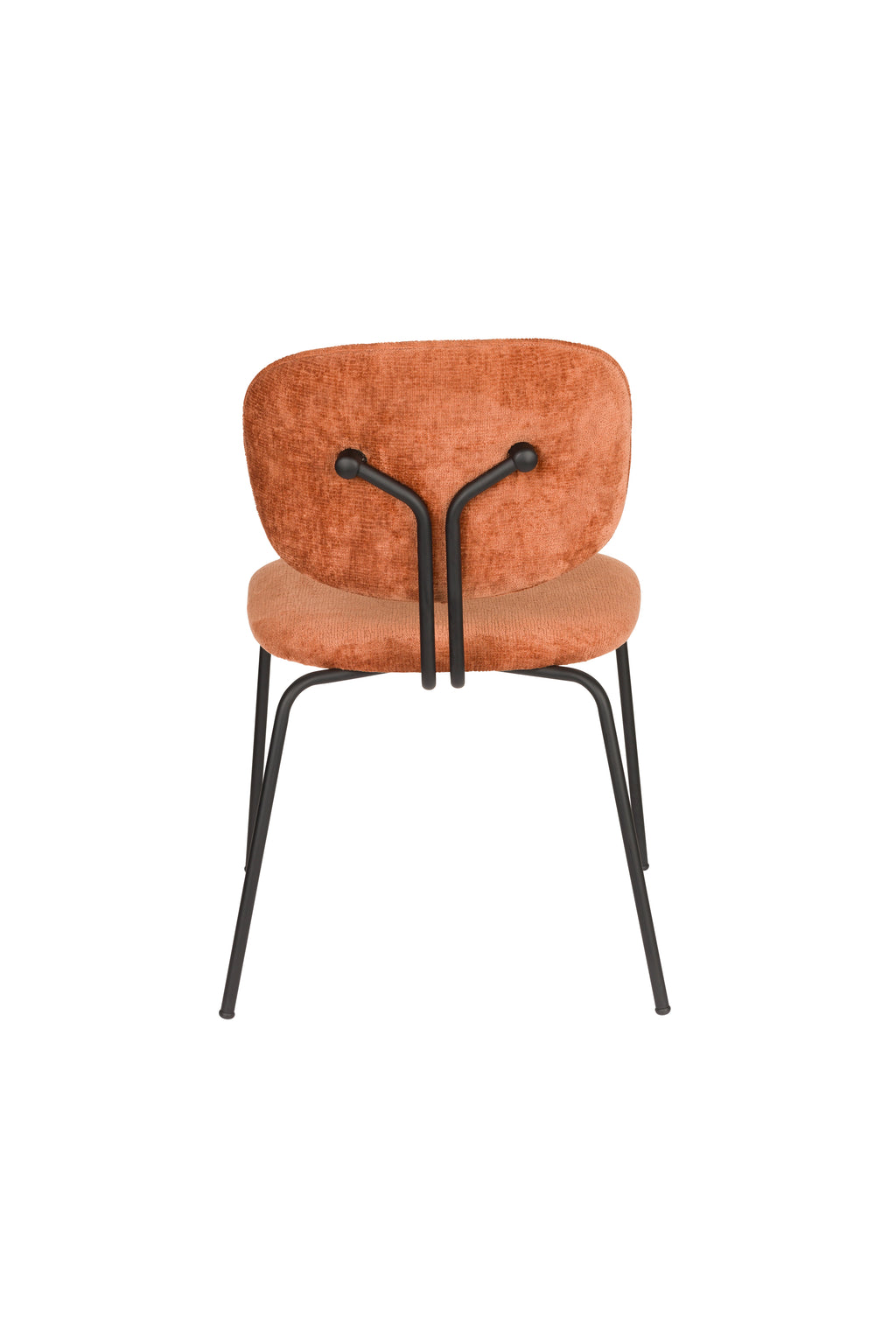 Bouton - Dining Chair - Polyester - Terracotta/Red