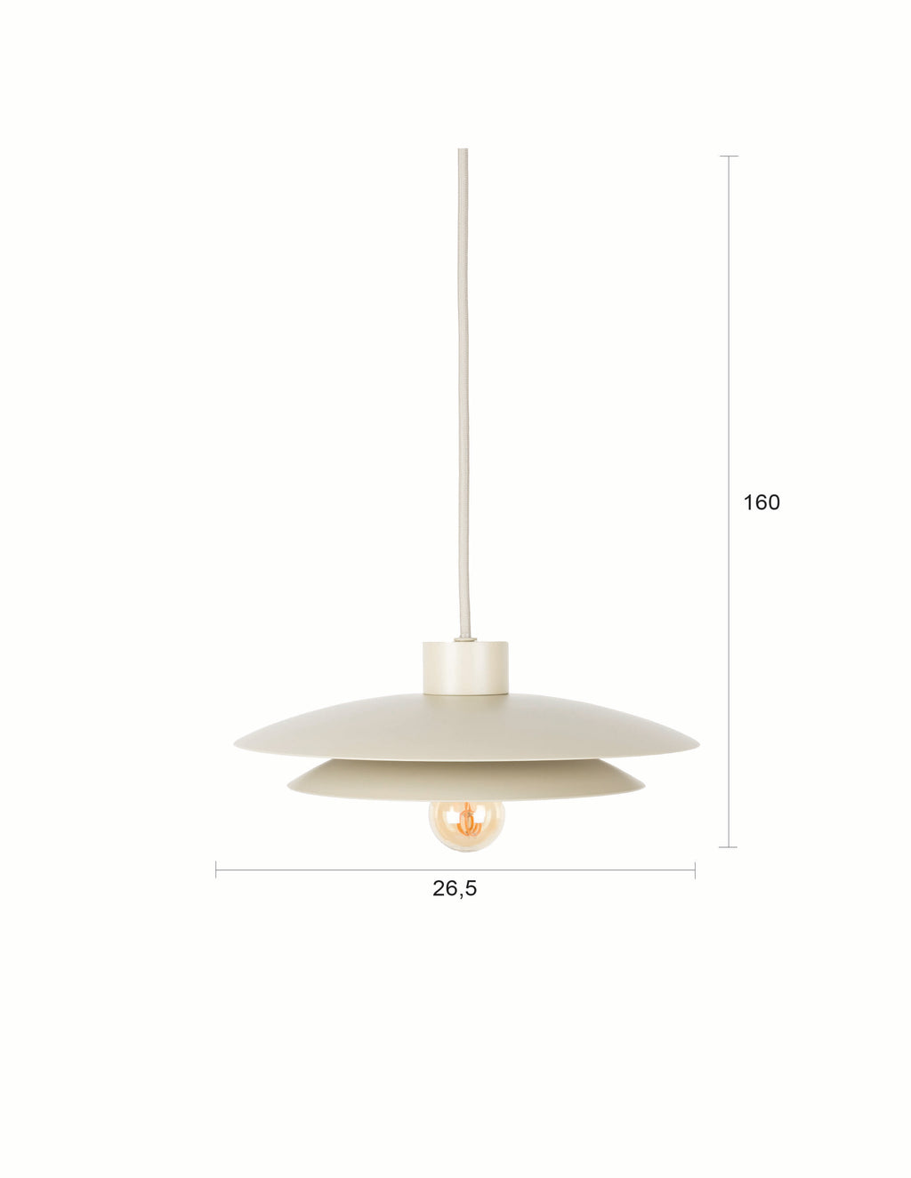 Wubbo - Floor lamp - Iron - Beige