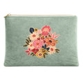 Pochette Velours 19X28 Cm Kimiko Celadon