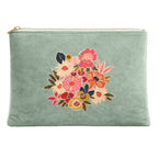Pochette Velours 19X28 Cm Kimiko Celadon