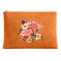 Pochette Velours 19X28 Cm Kimiko Mandarine