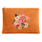 Pochette Velours 19X28 Cm Kimiko Mandarine
