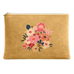 Pochette Velours 19X28 Cm Kimiko Ocre