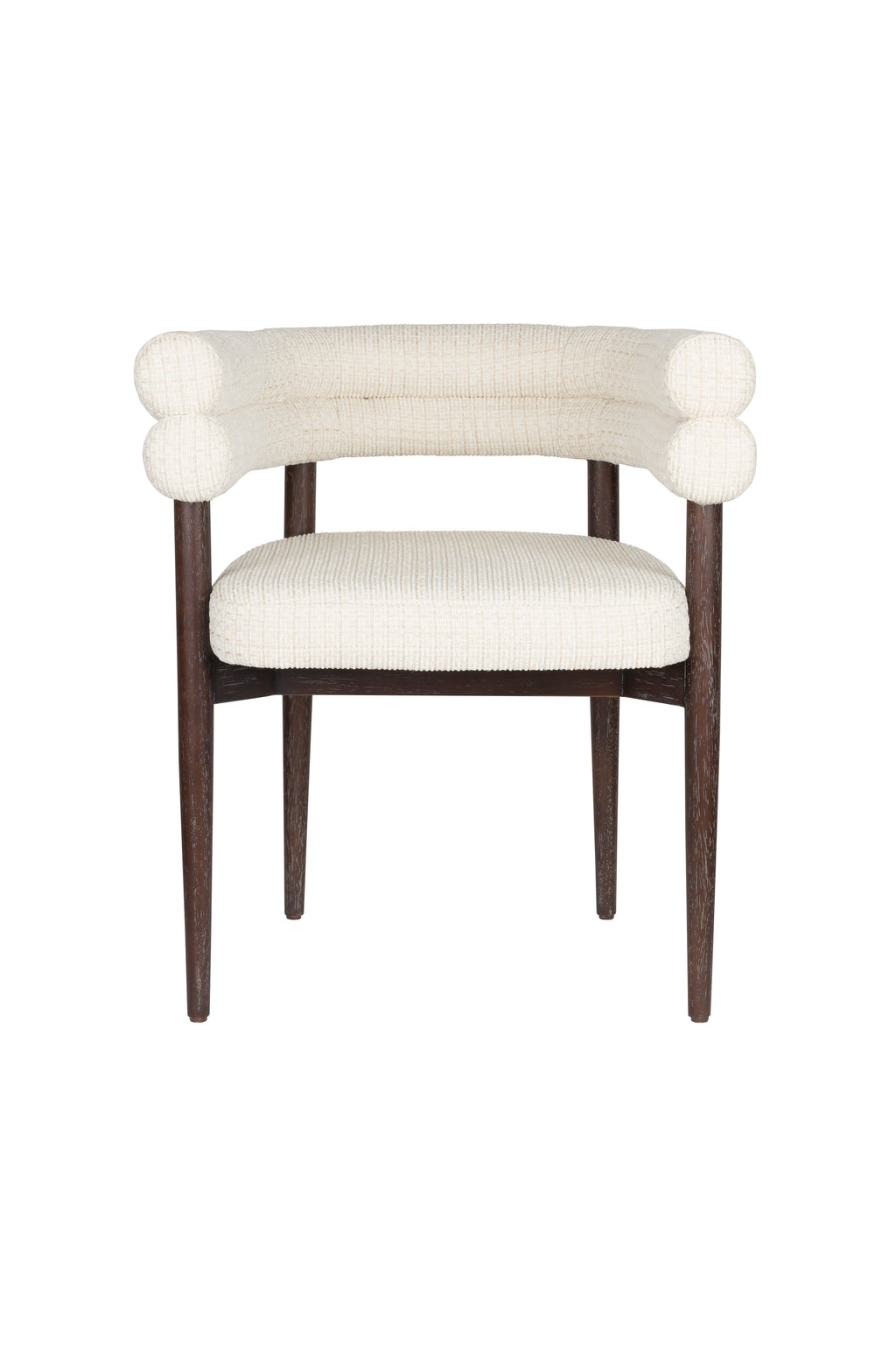 Sela - Dining Chair - Fabric - White/Off-White