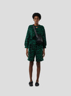 Pull Brooklyn In Forest Green Zebra Wool