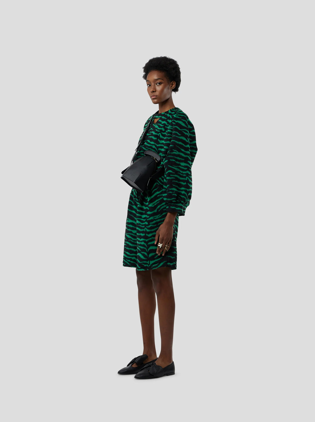 Pull Brooklyn In Forest Green Zebra Wool