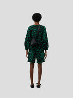 Pull Brooklyn In Forest Green Zebra Wool