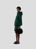 Manteau Tony Windbreaker In Forest Green Zebra Wool