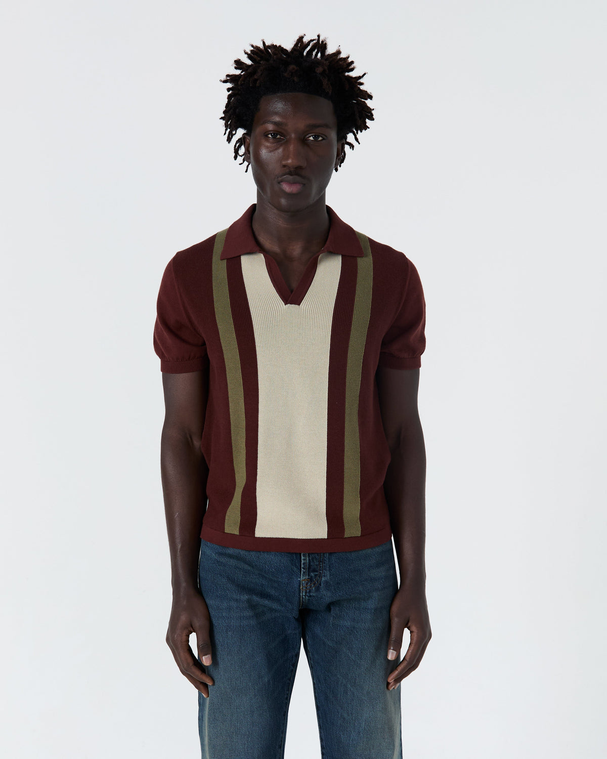 Polo Numana - Terracotta À Rayures