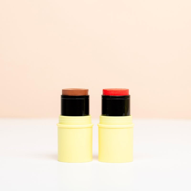 Pomponne Fantastick duo bronzer baume et blush rose packshot