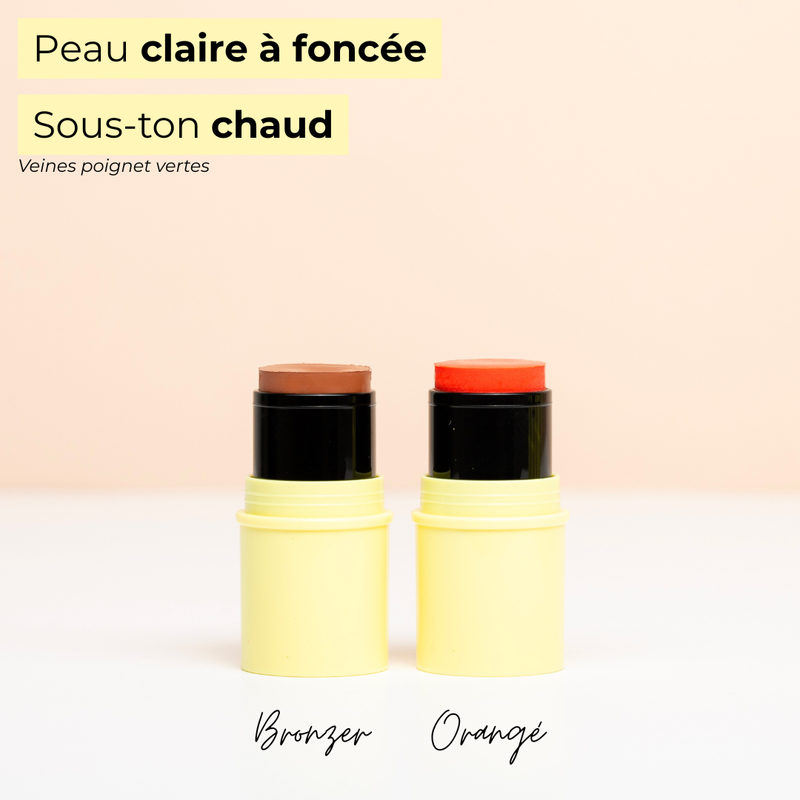 Pomponne Fantastick duo conseils bronzer baume & blush sous ton chaud