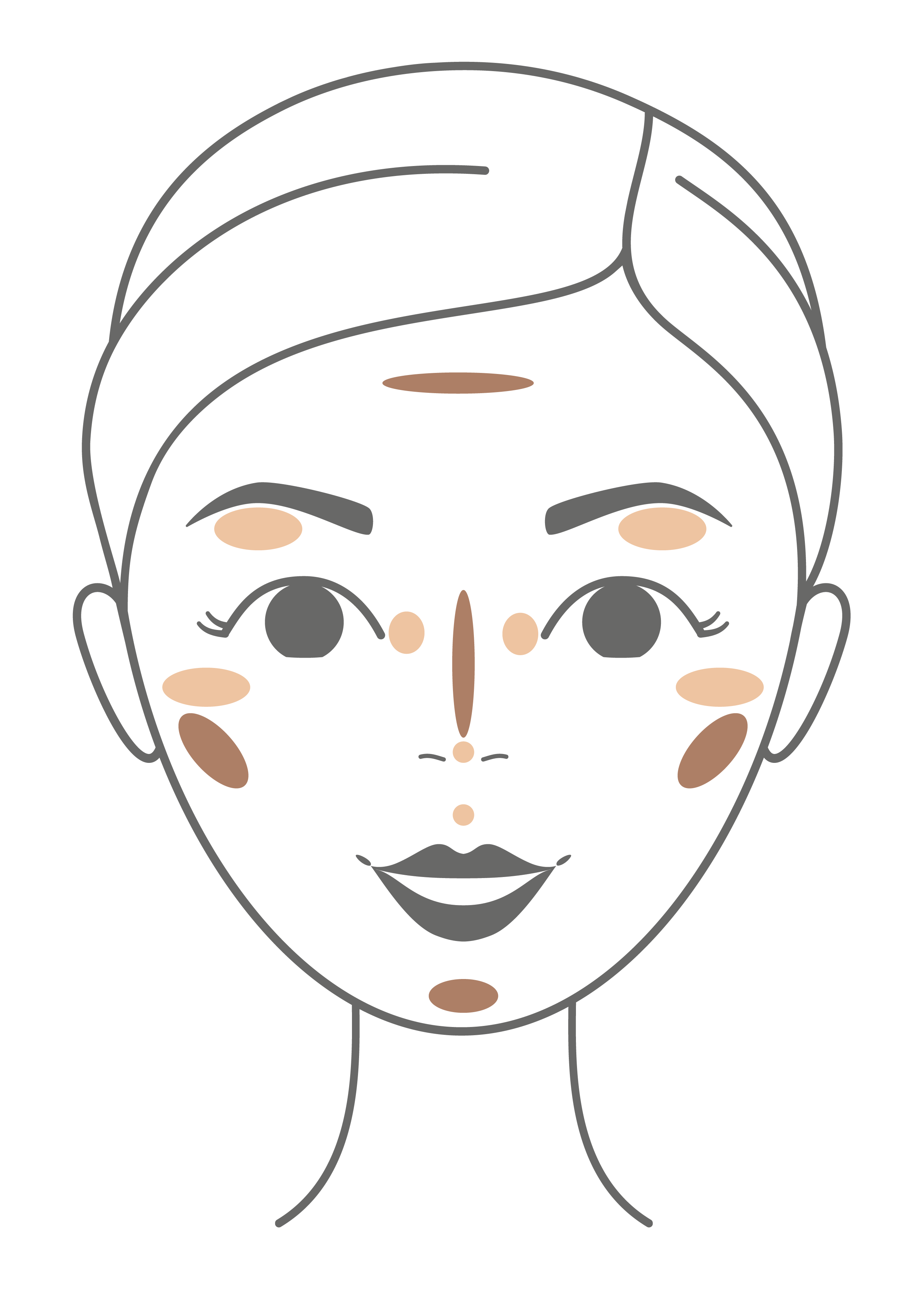Pomponne Fantastick highlighter bronzer visage schema