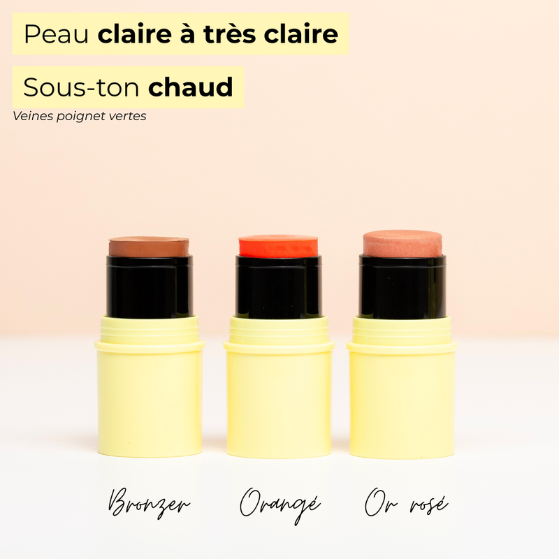 Pomponne Fantastick trio conseils peau claire sous ton chaud