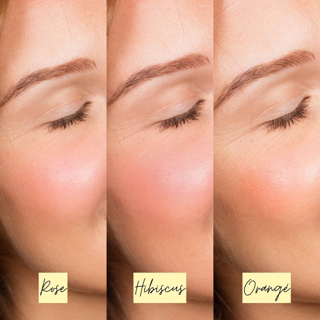 Pomponne fantastick baume et blush comparaison teintes zoom joue