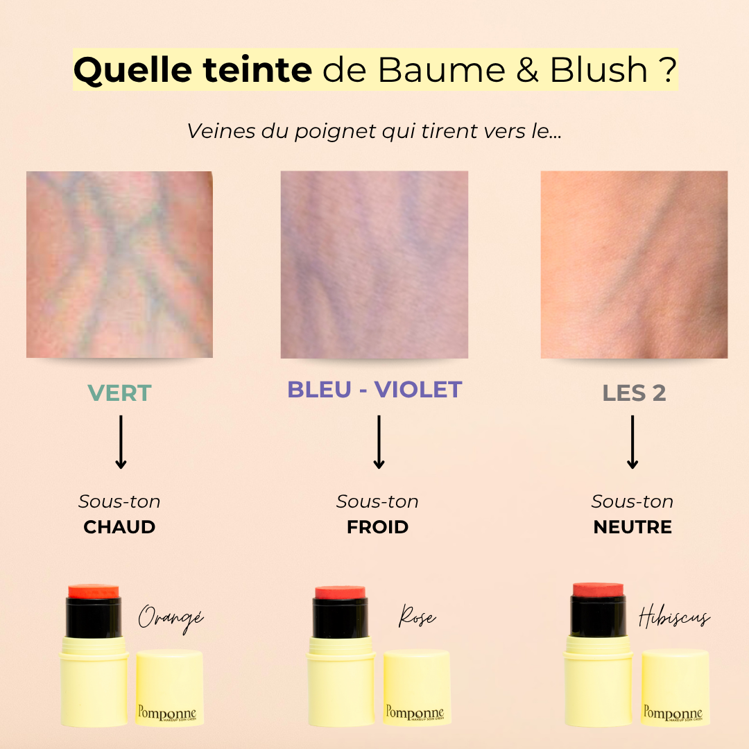 Pomponne fantastick baume et blush conseils teintes veines