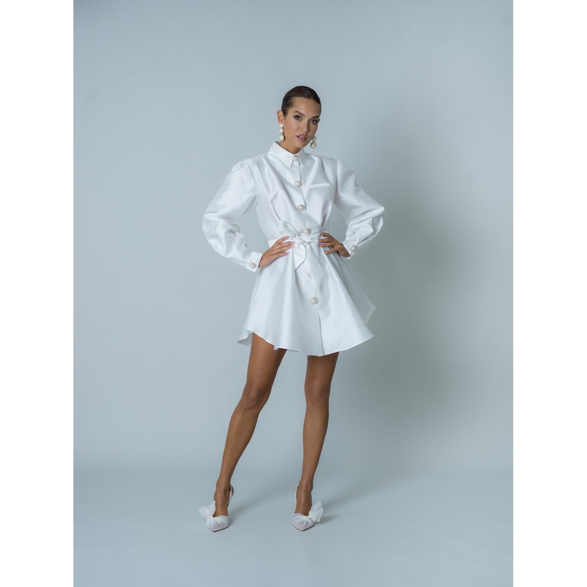 Popelin Dress - White