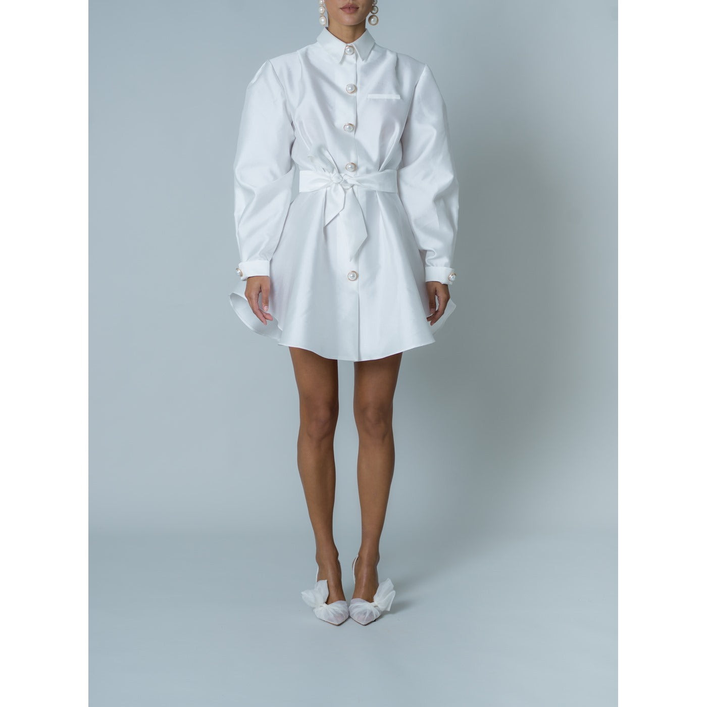 Popelin Dress - White