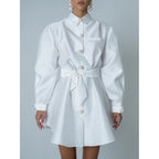 Popelin Dress - White