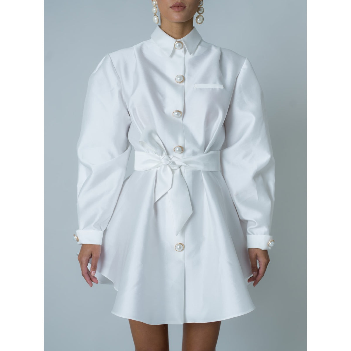 Popelin Dress - White