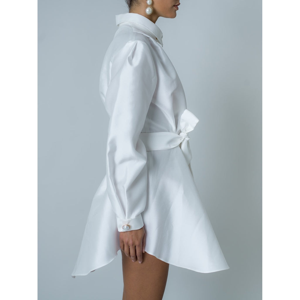 Popelin Dress - White