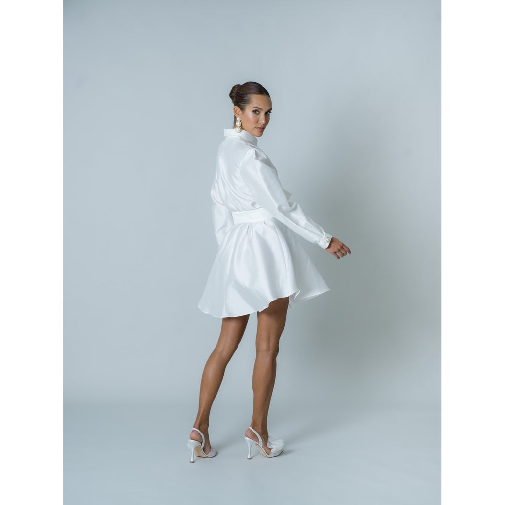 Popelin Dress - White