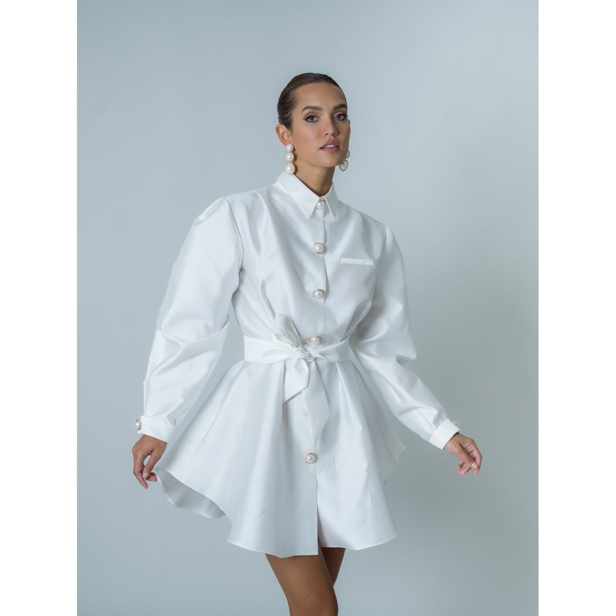 Popelin Dress - White
