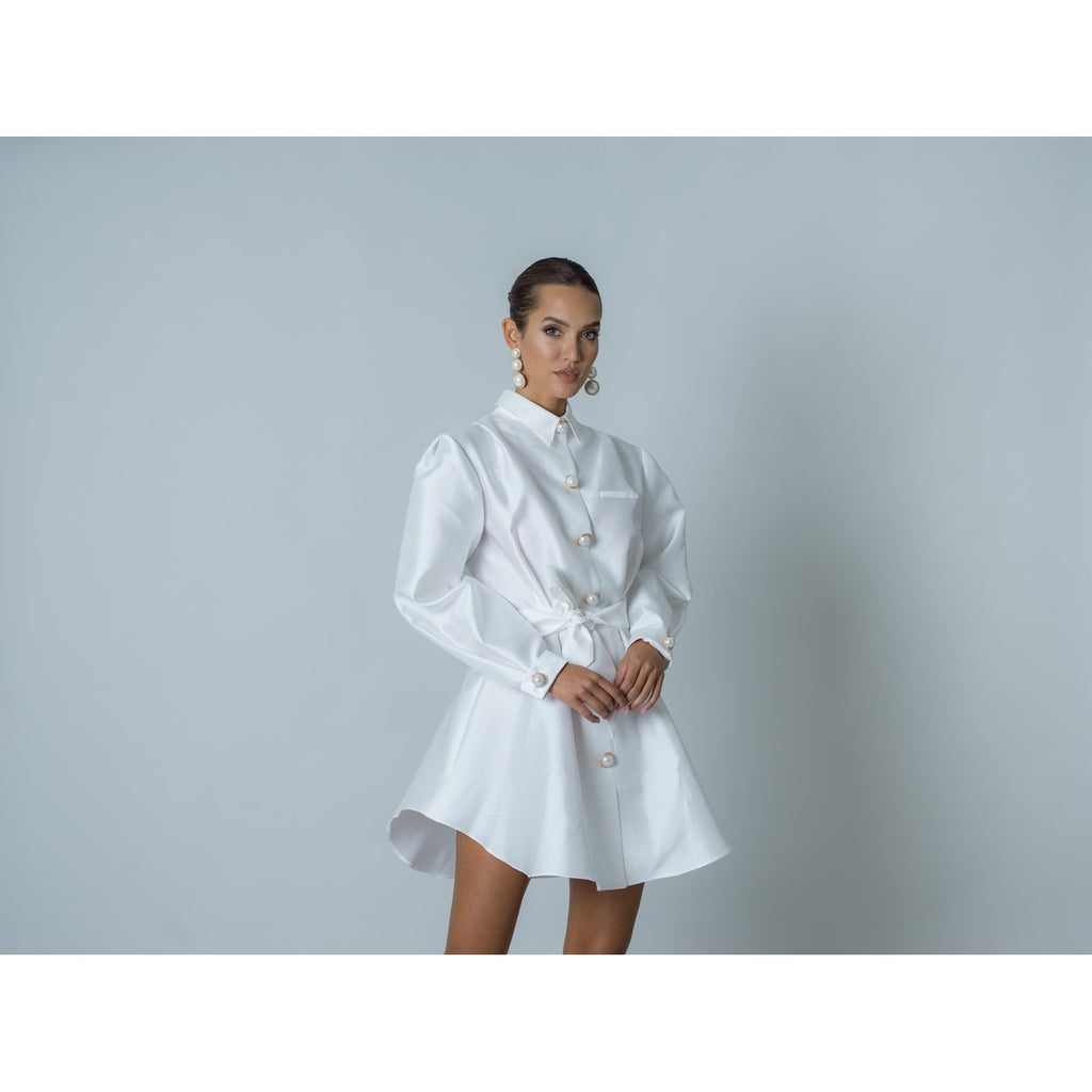 Popelin Dress - White