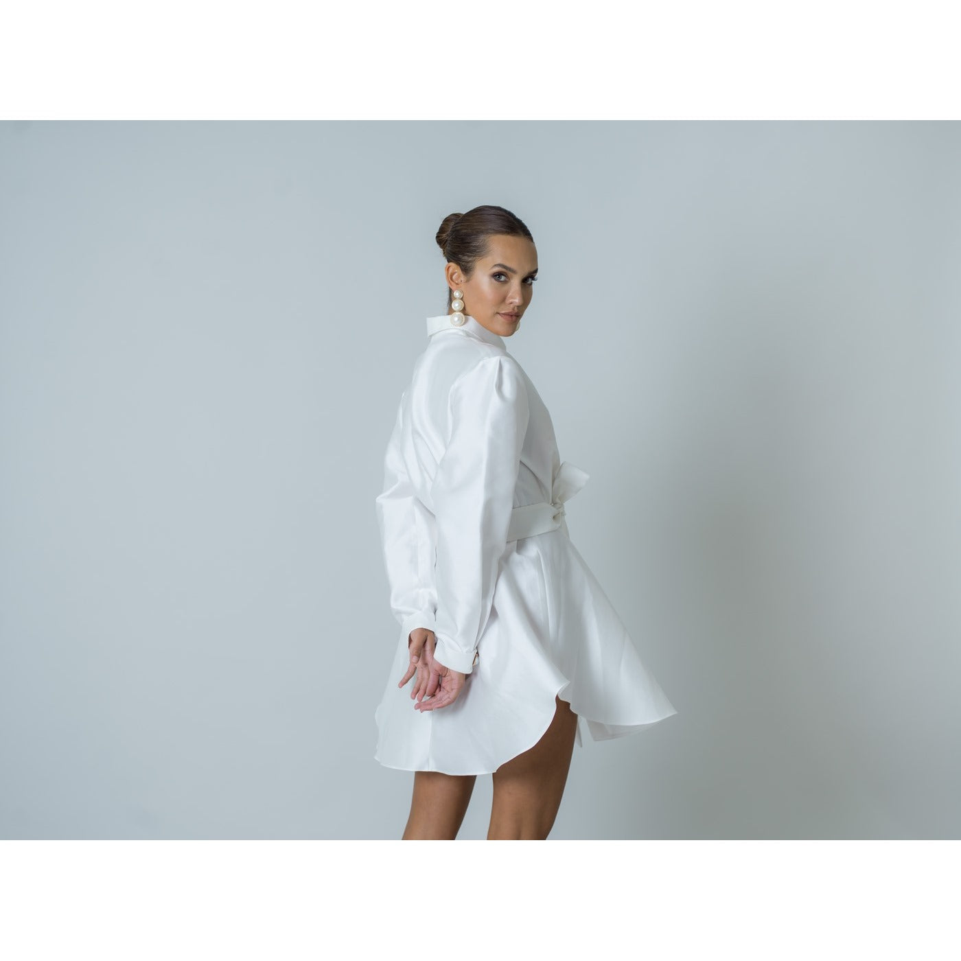 Popelin Dress - White