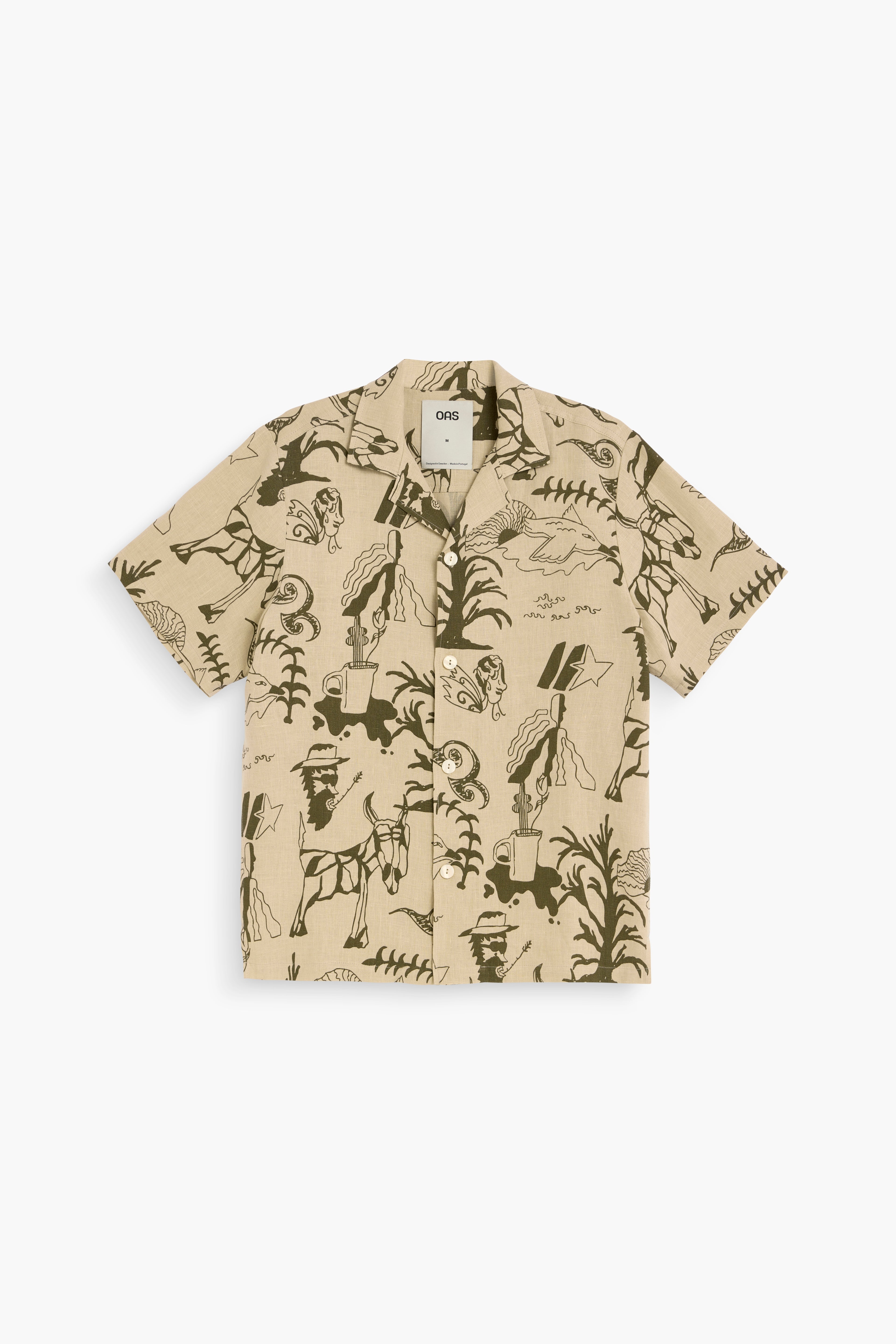Camisa Poplan Cuba - Beige
