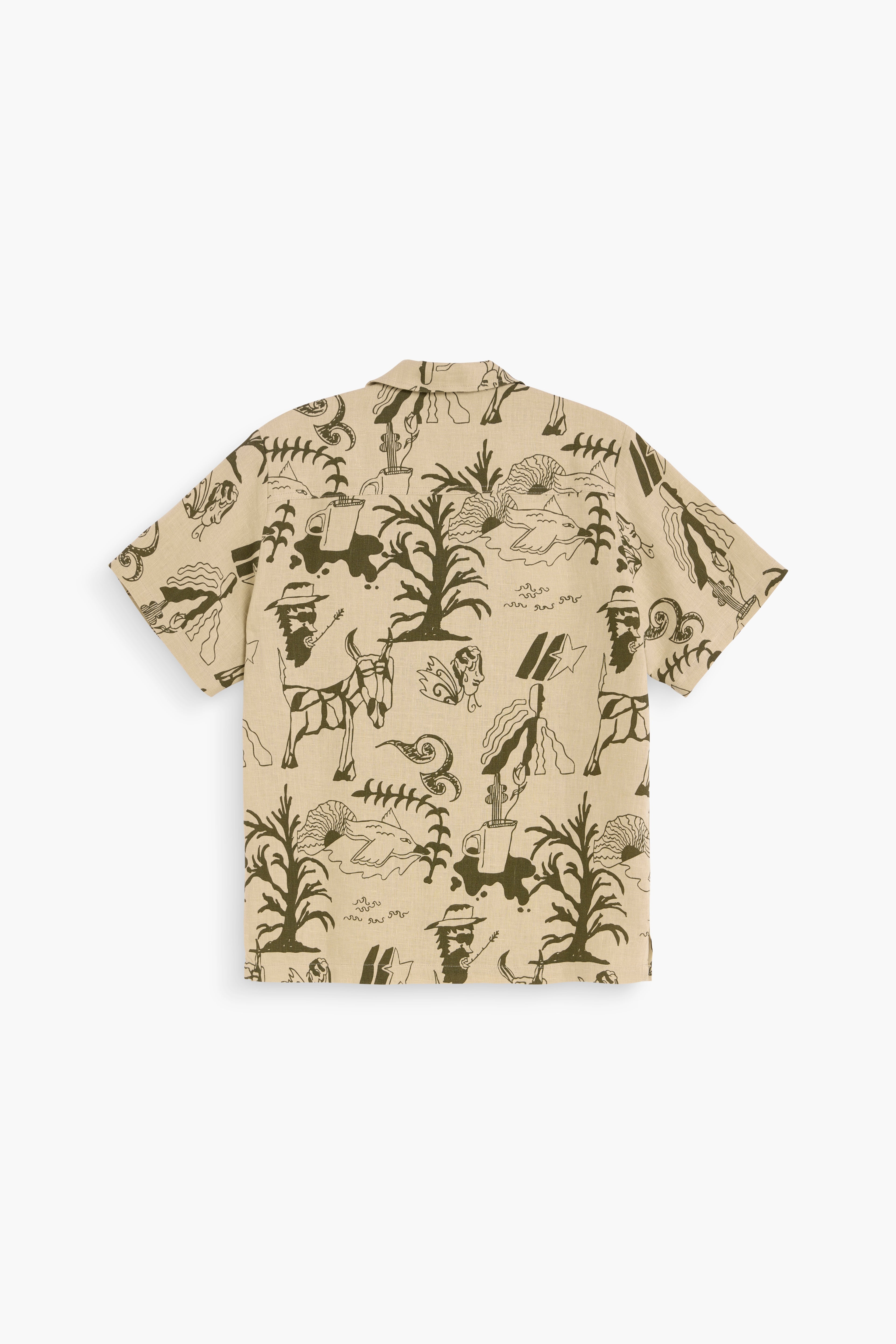 Camisa Poplan Cuba - Beige