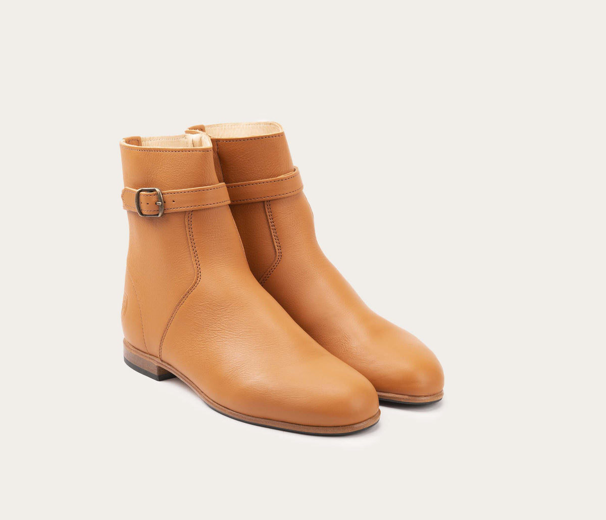 Poppins Ankle Boots - Soft Natural - Women
