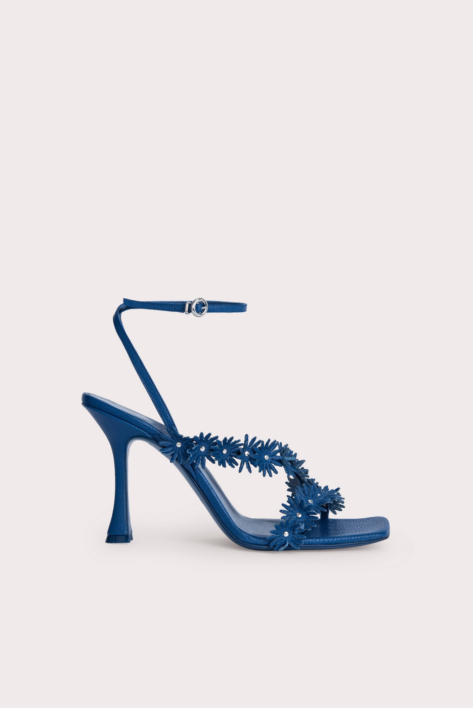 Zapatos Poppy Cuero Granulado Azul Profundo
